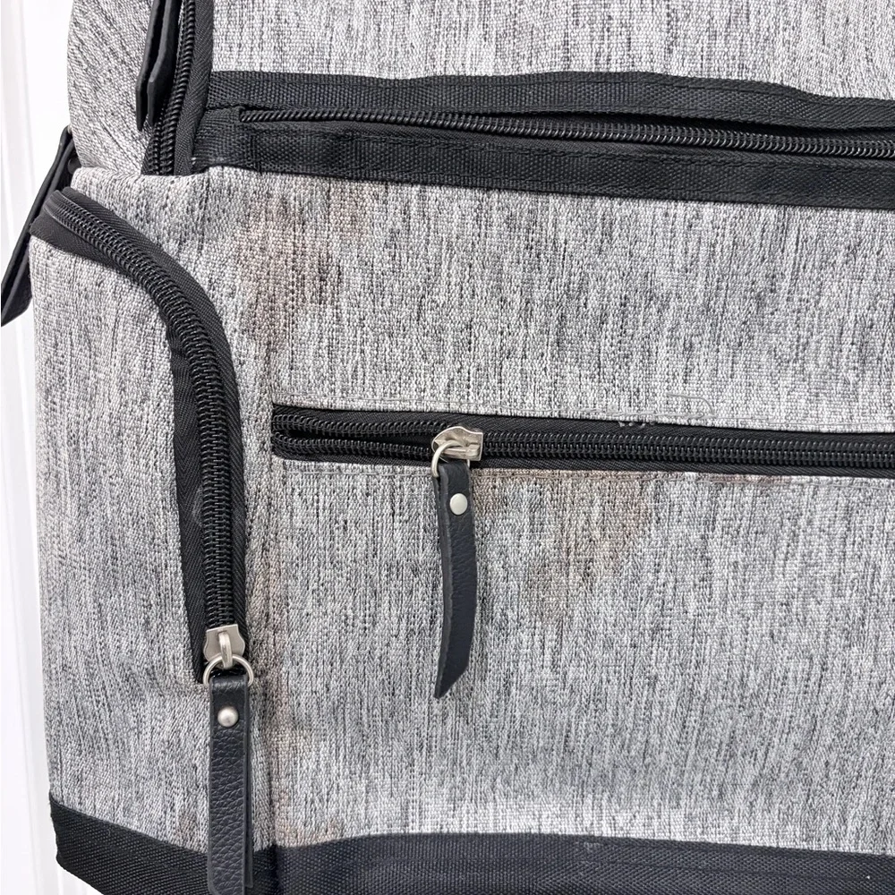Eddie Bauer Diaper Backpack | Gray | Barely Used | Clean Interior